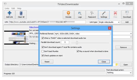 Completely download of the transportable Tvideodownloader 2.0.2.518